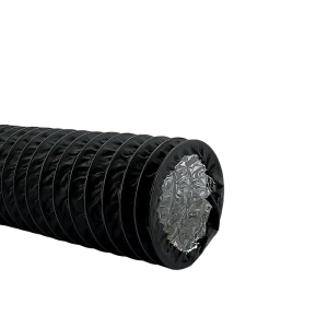 Flexibele ventilatieslang ongeïsoleerd | zwart | diameter 80mm | lengte 3 meter